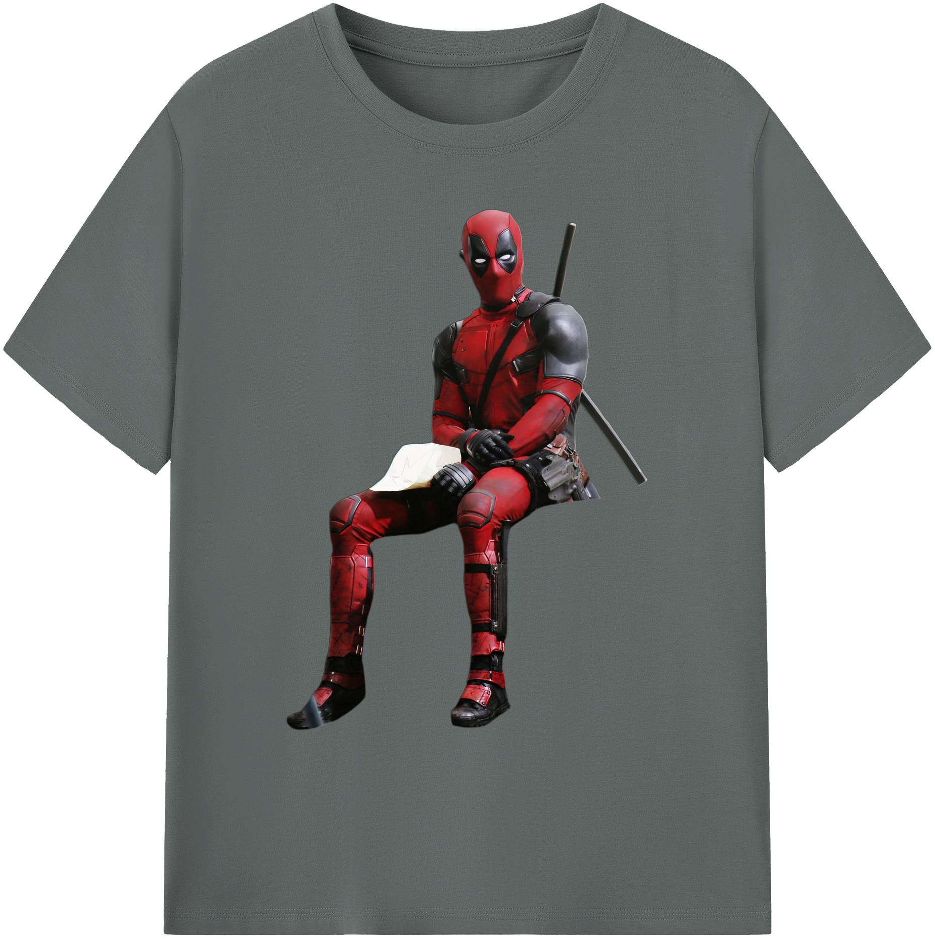 （画像用） Deadpool デッドプール 綿100％ メンズ半袖Tシャツ｜肌触りやわらか＆通気性